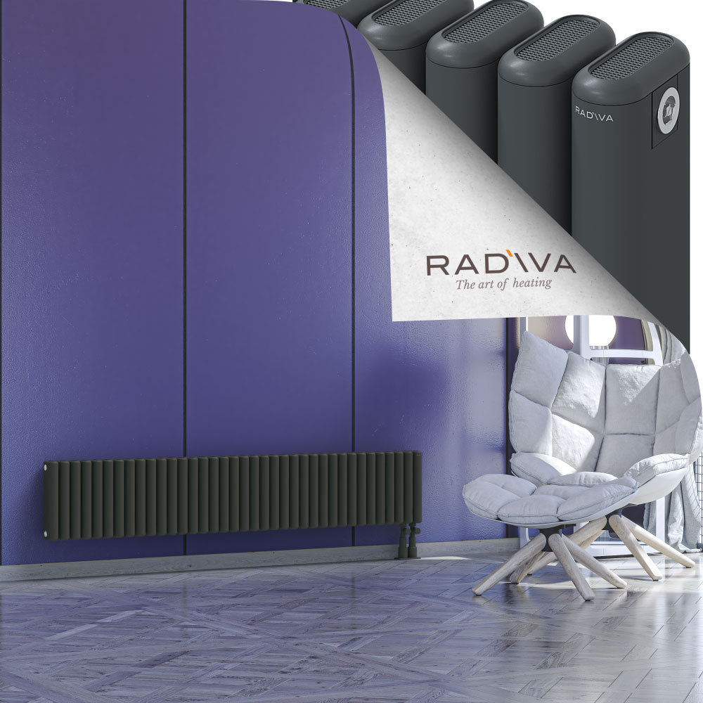 Kotto Aluminium Radiator 300x1661 Dark Anthracite - 4