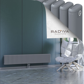 Kotto Aluminium Radiator 300x1706 Grey Bottom Middle 50mm