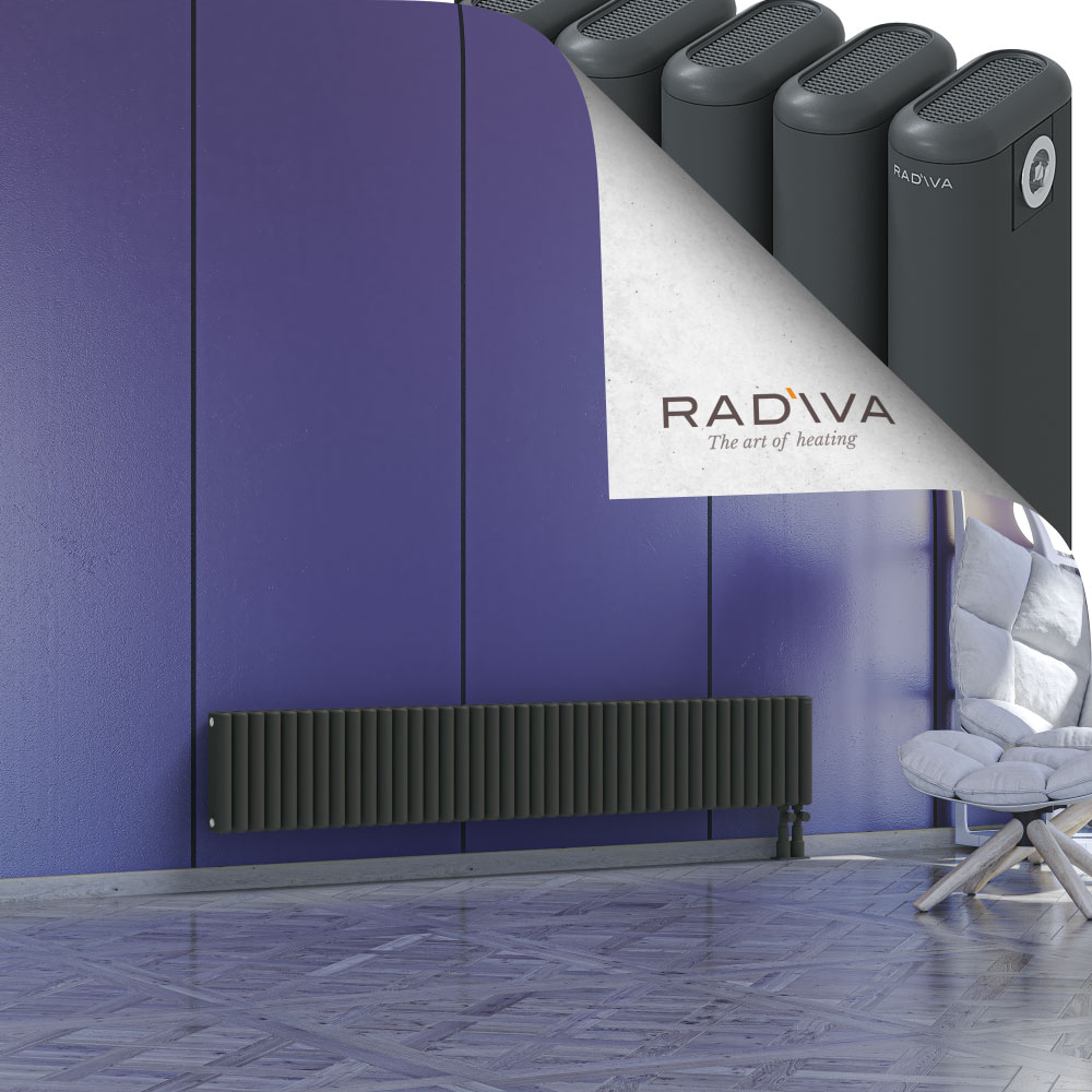 Kotto Aluminium Radiator 300x1796 Dark Anthracite - 4