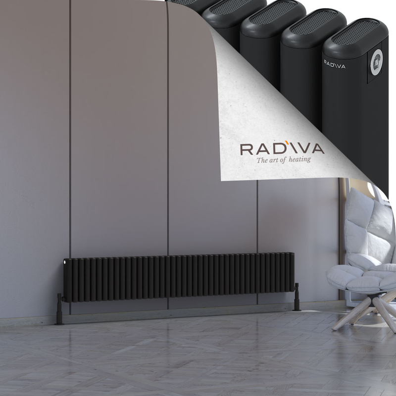 Kotto Aluminium Radiator 300x1886 Black
