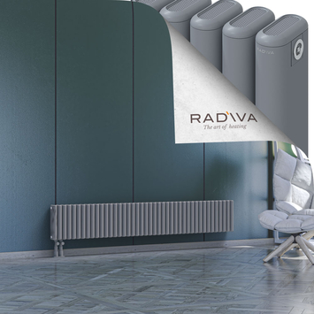 Kotto Aluminium Radiator 300x1886 Grey Bottom Left 50mm