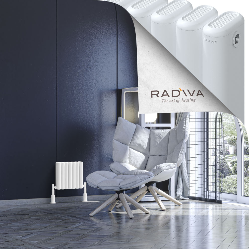 Kotto Aluminium Radiator 300x311 White - 1