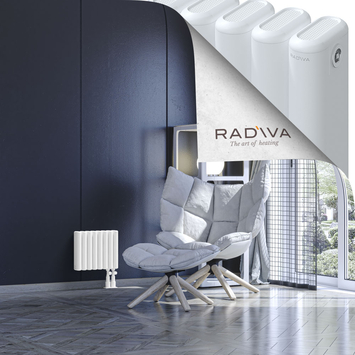 Kotto Aluminium Radiator 300x356 White Bottom Right 50mm