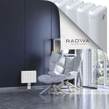Kotto Aluminium Radiator 300x401 White Bottom Middle 50mm