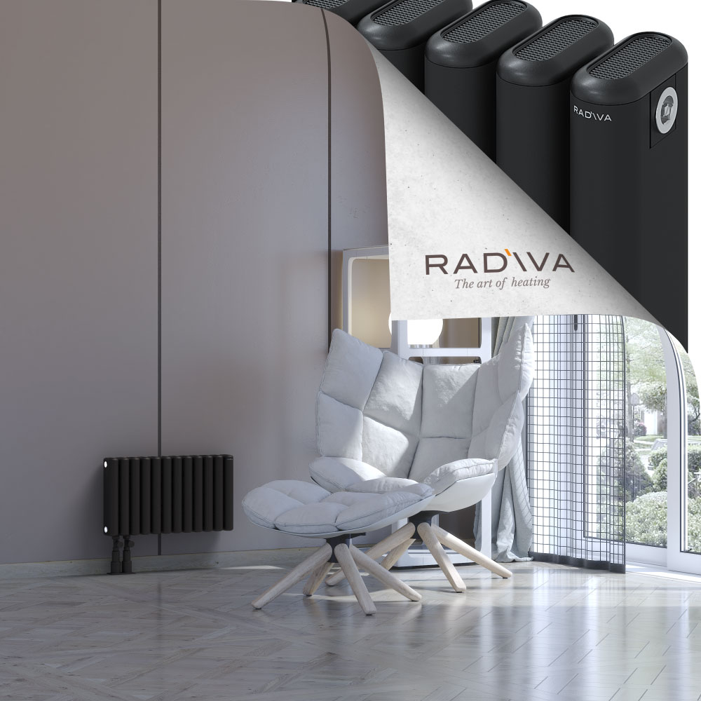 Kotto Aluminium Radiator 300x536 Black - 3