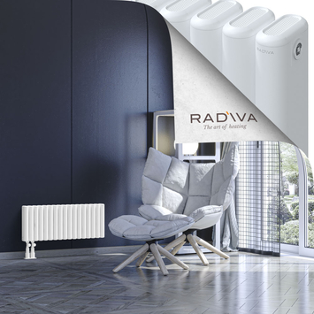 Kotto Aluminium Radiator 300x761 White Bottom Left 50mm