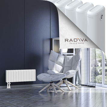 Kotto Aluminium Radiator 300x806 White Bottom Left 50mm