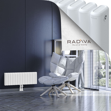 Kotto Aluminium Radiator 300x851 White Bottom Middle 50mm