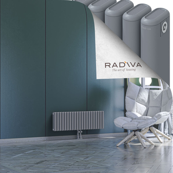 Kotto Aluminium Radiator 300x941 Grey Bottom Middle 50mm