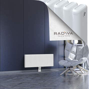 Kotto Aluminium Radiator 400x1031 White Bottom Middle 50mm