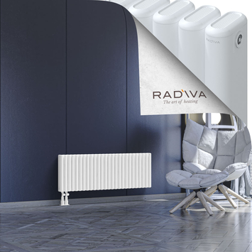 Kotto Aluminium Radiator 400x1166 White Bottom Left 50mm