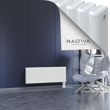 Kotto Aluminium Radiator 400x1166 White Bottom Right 50mm