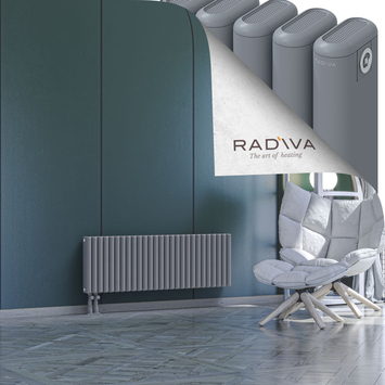 Kotto Aluminium Radiator 400x1211 Grey Bottom Left 50mm