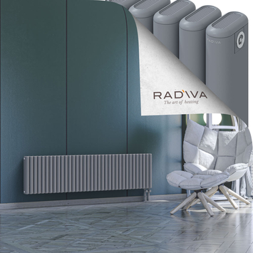 Kotto Aluminium Radiator 400x1571 Grey Bottom Right 50mm