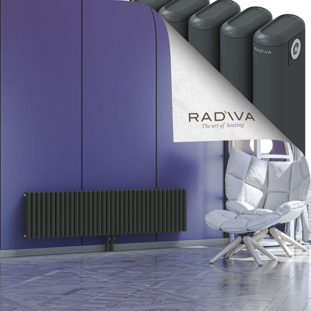 Kotto Aluminium Radiator 400x1616 Dark Anthracite - 2