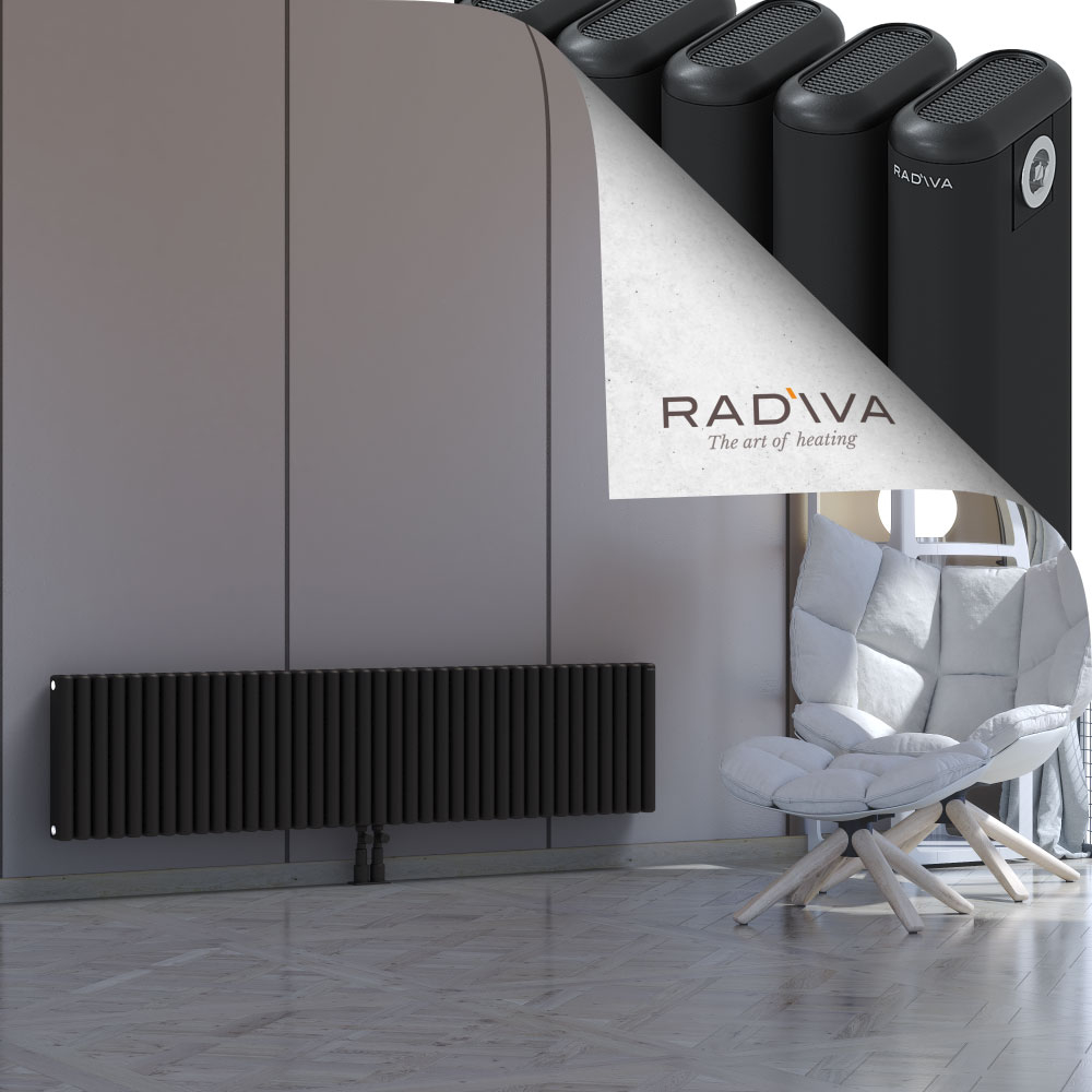 Kotto Aluminium Radiator 400x1706 Black - 2