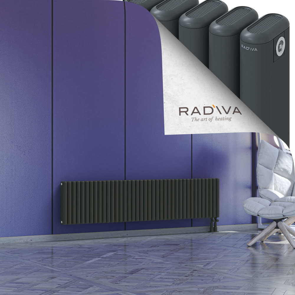 Kotto Aluminium Radiator 400x1751 Dark Anthracite - 4