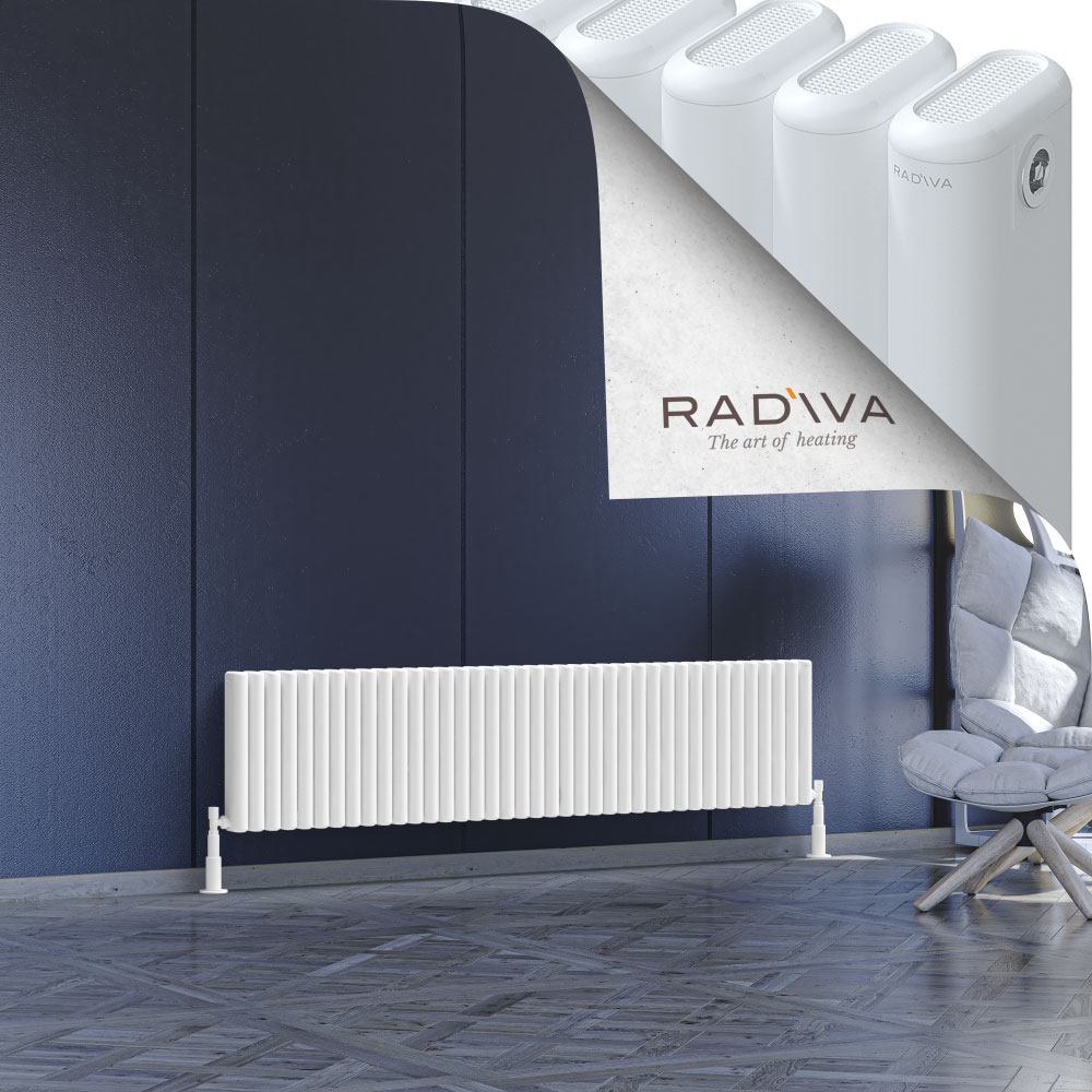 Kotto Aluminium Radiator 400x1751 White - 1