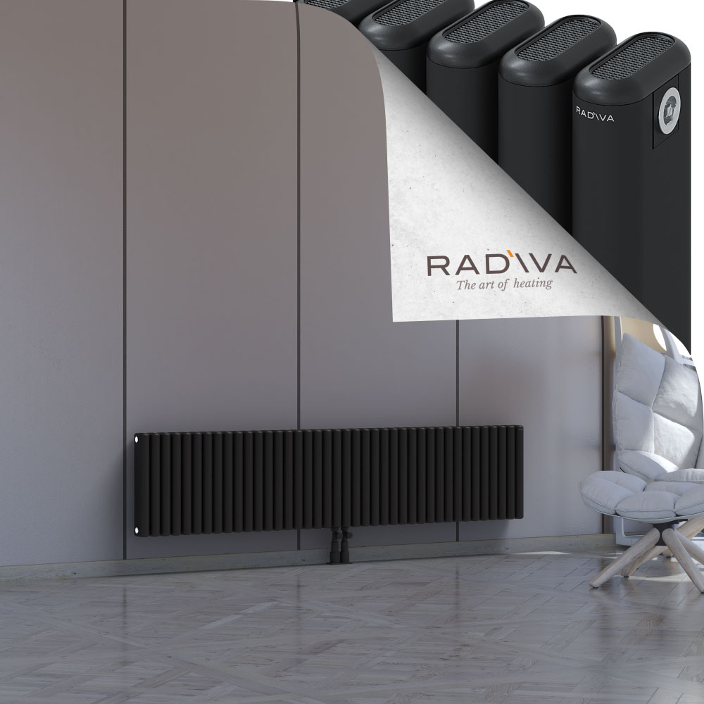 Kotto Aluminium Radiator 400x1796 Black - 2