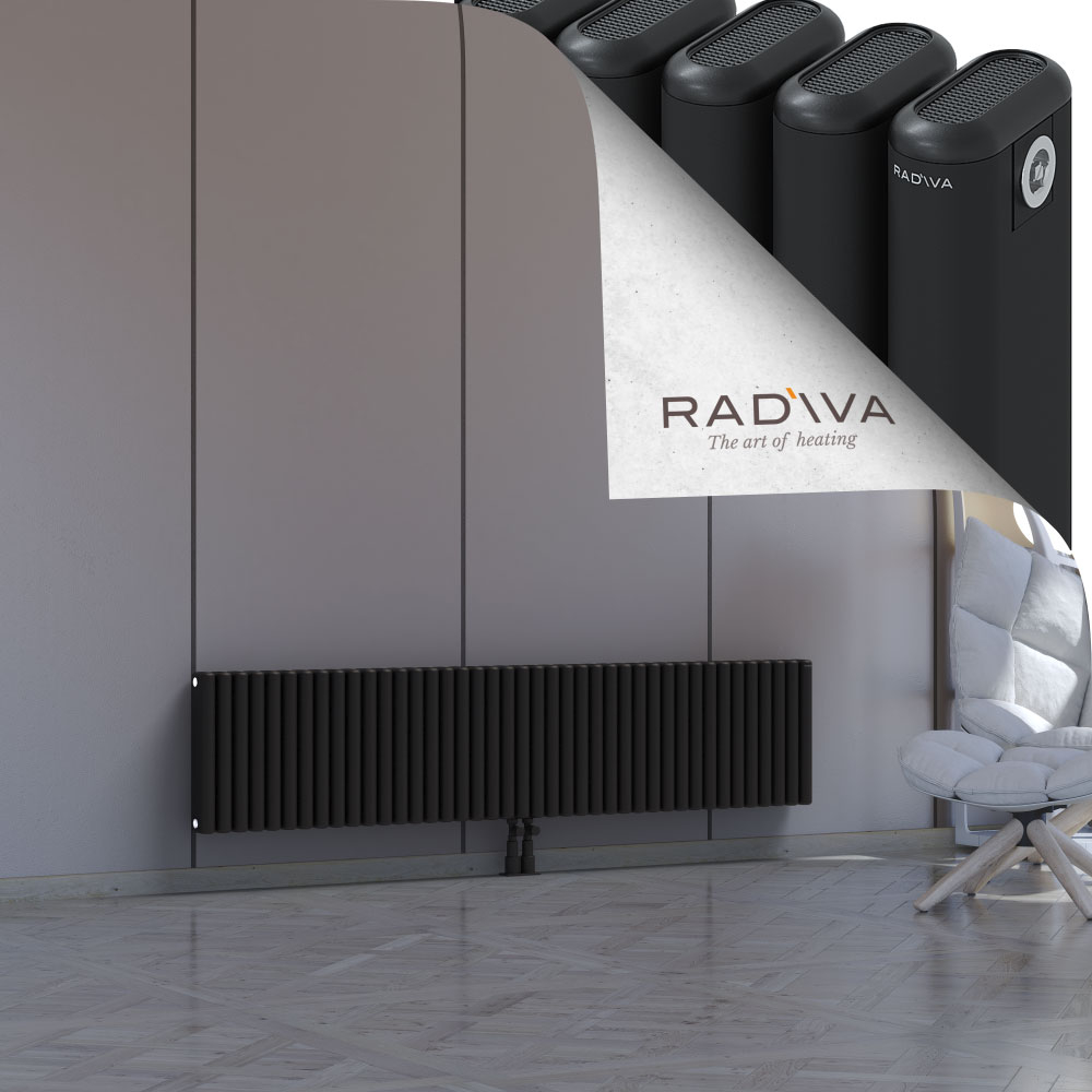 Kotto Aluminium Radiator 400x1841 Black - 2