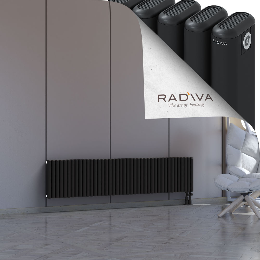 Kotto Aluminium Radiator 400x1841 Black - 4