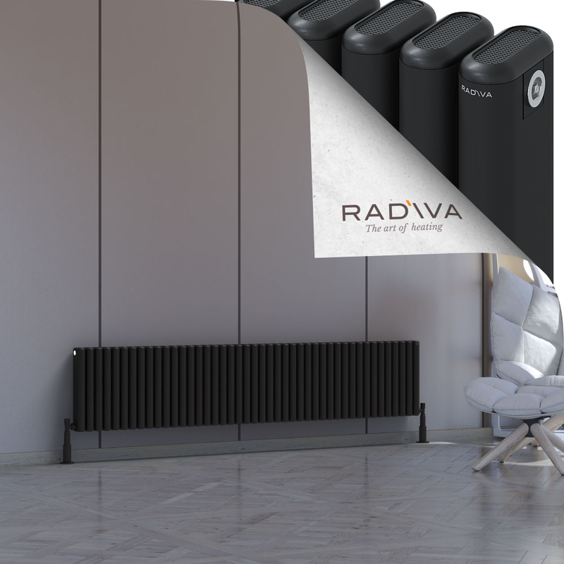Kotto Aluminium Radiator 400x1976 Black