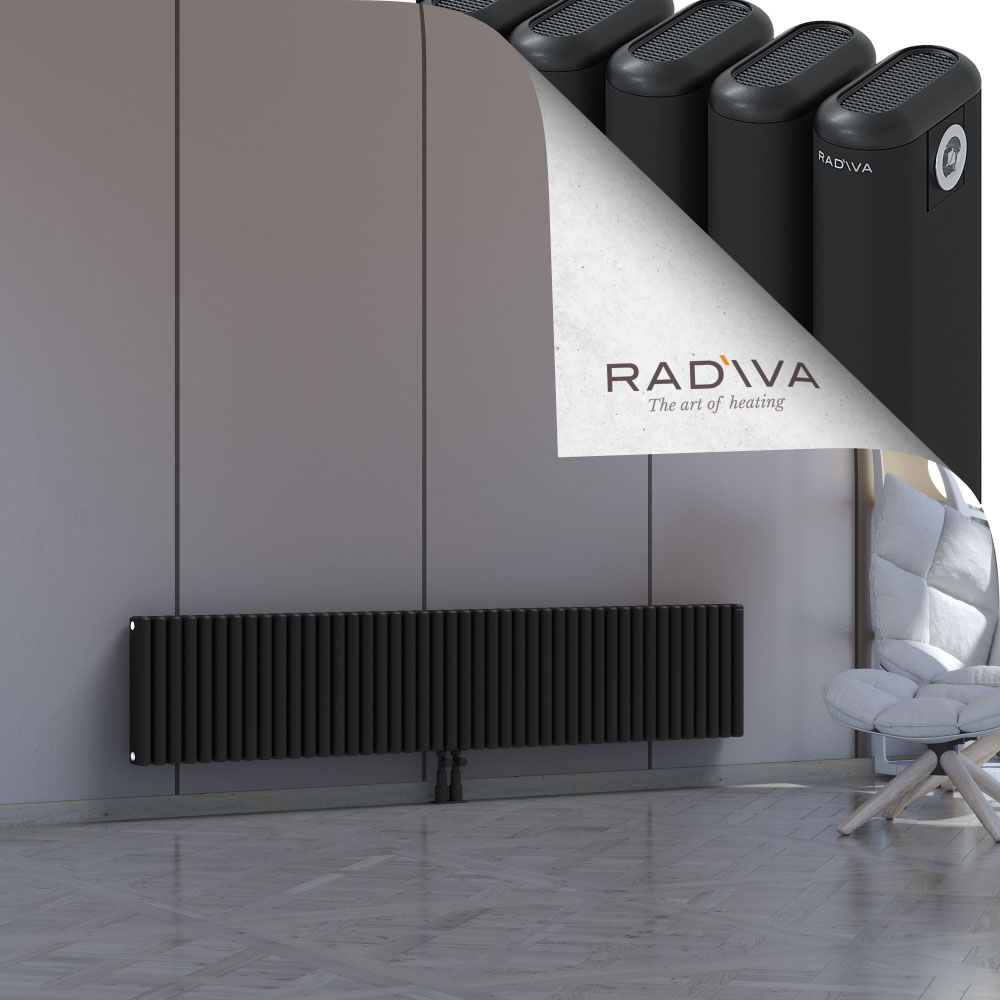 Kotto Aluminium Radiator 400x1976 Black - 2