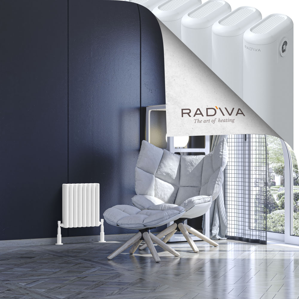 Kotto Aluminium Radiator 400x356 White - 1