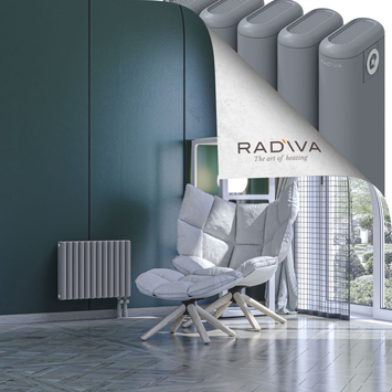 Kotto Aluminium Radiator 400x536 Grey Bottom Right 50mm