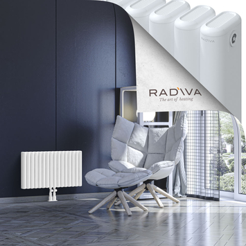 Kotto Aluminium Radiator 400x716 White Bottom Middle 50mm