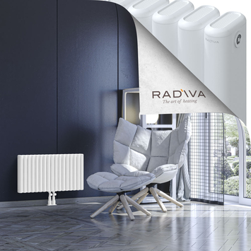 Kotto Aluminium Radiator 400x761 White Bottom Middle 50mm