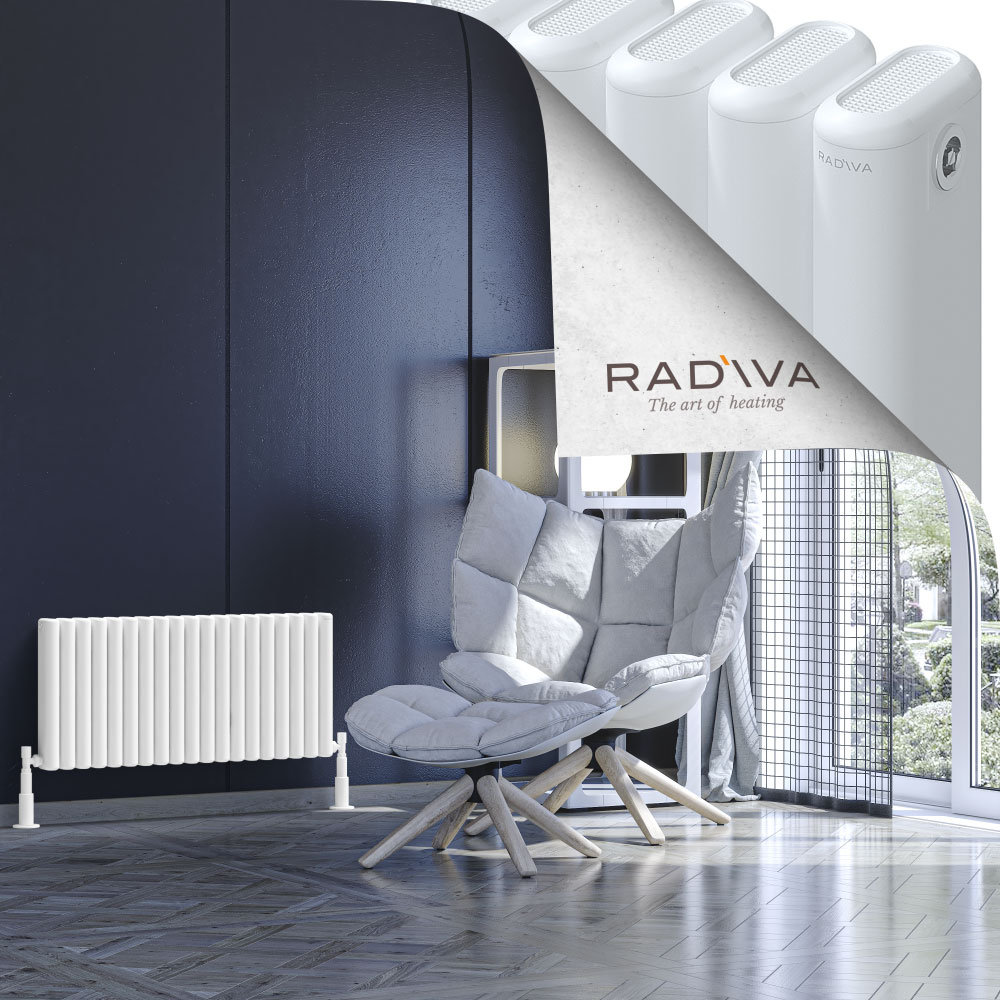 Kotto Aluminium Radiator 400x851 White - 1