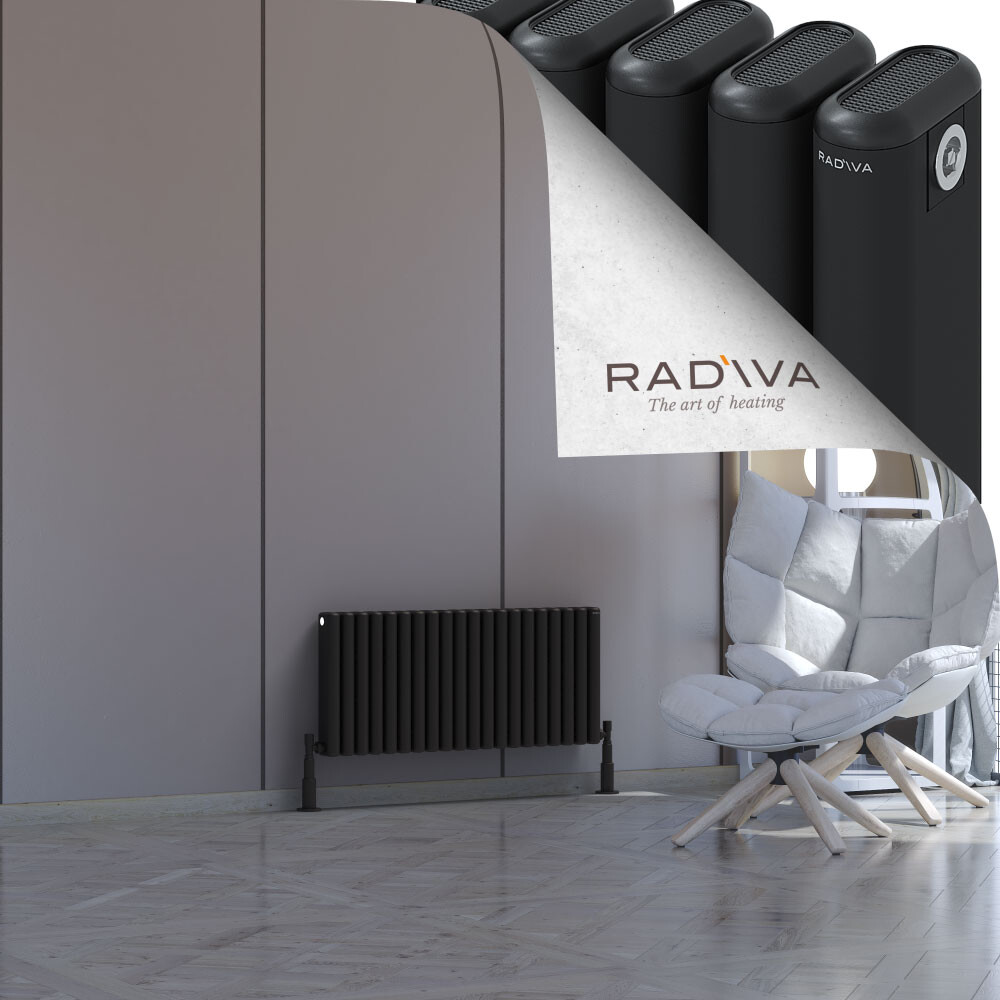 Kotto Aluminium Radiator 400x896 Black - 1