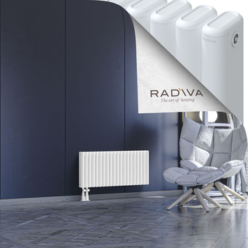 Kotto Aluminium Radiator 400x896 White Bottom Left 50mm