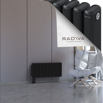 Kotto Aluminium Radiator 400x941 Black Bottom Left 50mm
