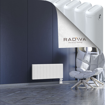 Kotto Aluminium Radiator 400x941 White Bottom Right 50mm