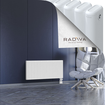 Kotto Aluminium Radiator 500x1121 White Bottom Right 50mm