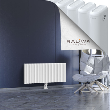Kotto Aluminium Radiator 500x1211 White Bottom Middle 50mm