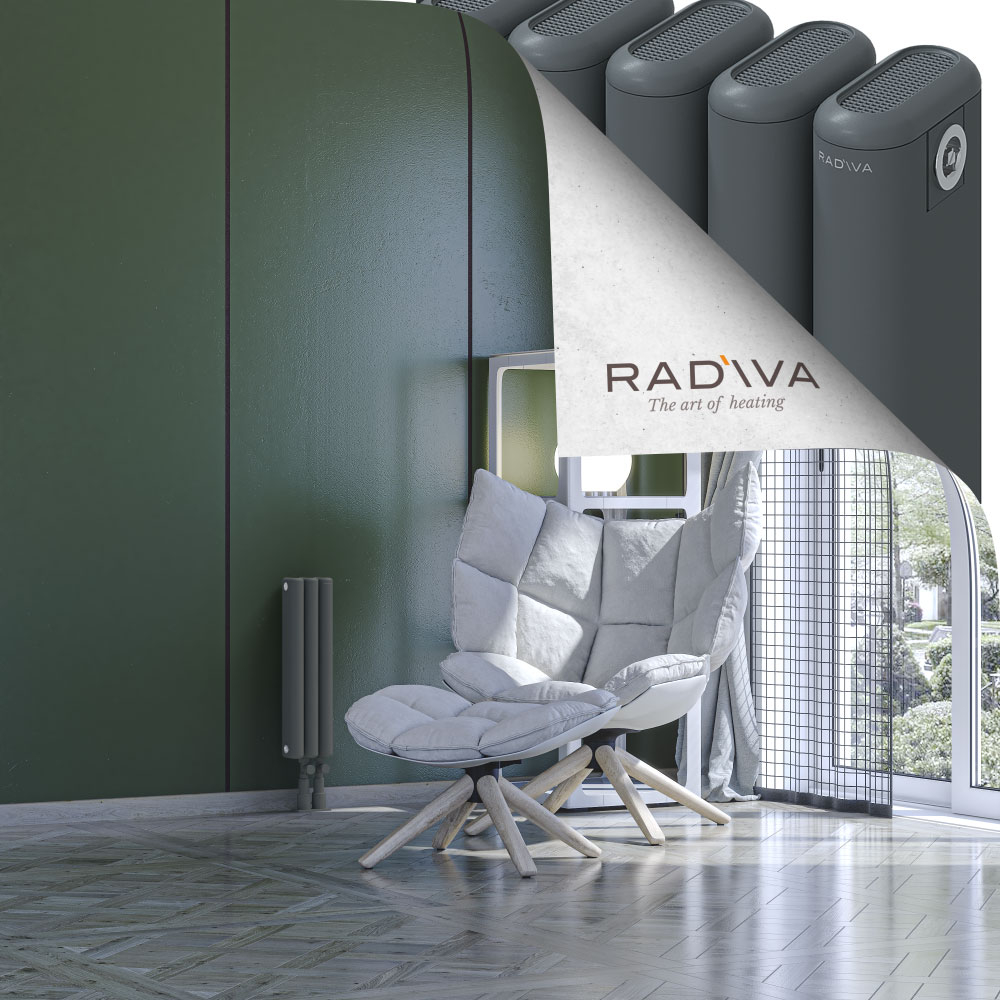 Kotto Aluminium Radiator 500x131 Anthracite - 4