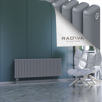 Kotto Aluminium Radiator 500x1436 Grey Bottom Left 50mm