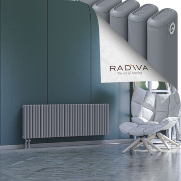 Kotto Aluminium Radiator 500x1481 Grey Bottom Left 50mm