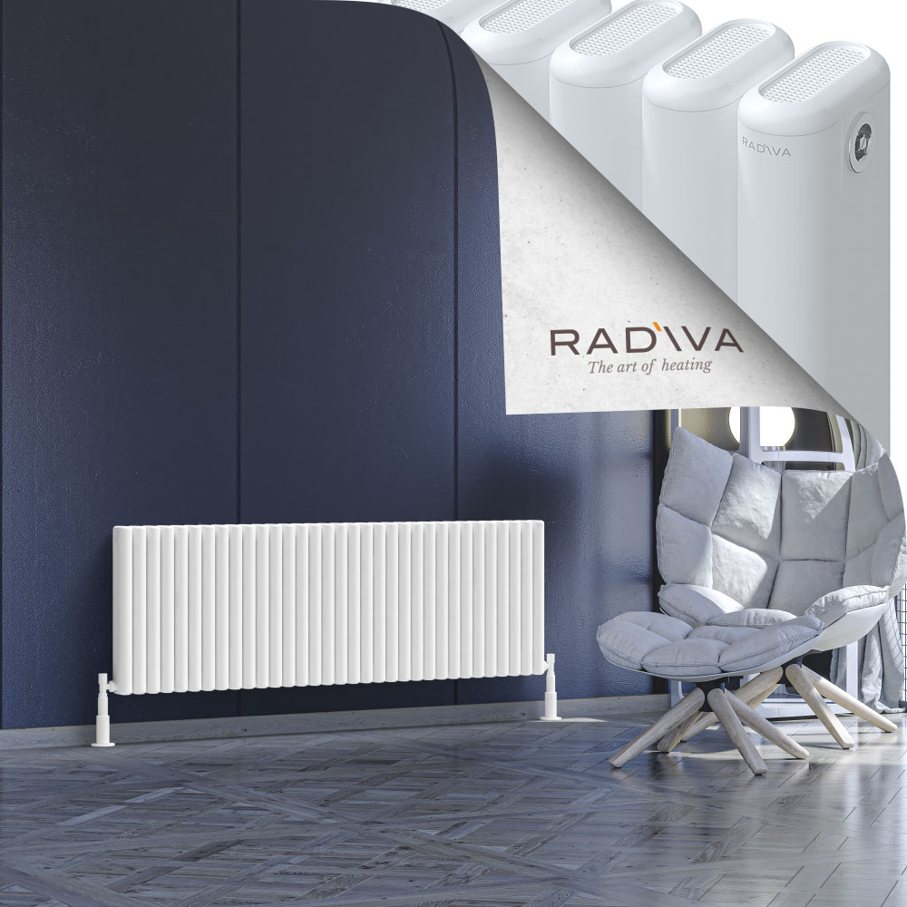 Kotto Aluminium Radiator 500x1481 White - 1