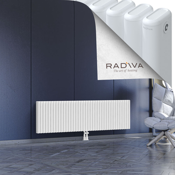 Kotto Aluminium Radiator 500x1751 White Bottom Middle 50mm