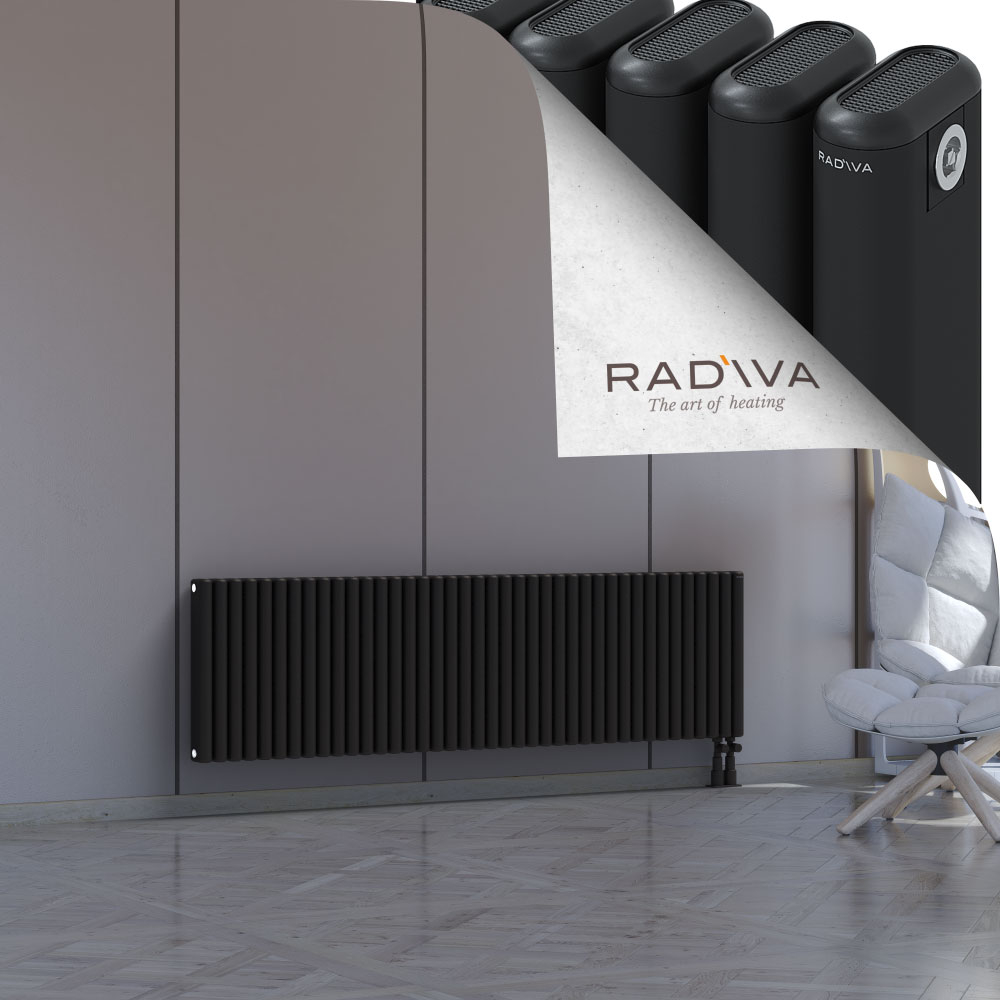 Kotto Aluminium Radiator 500x1796 Black - 4