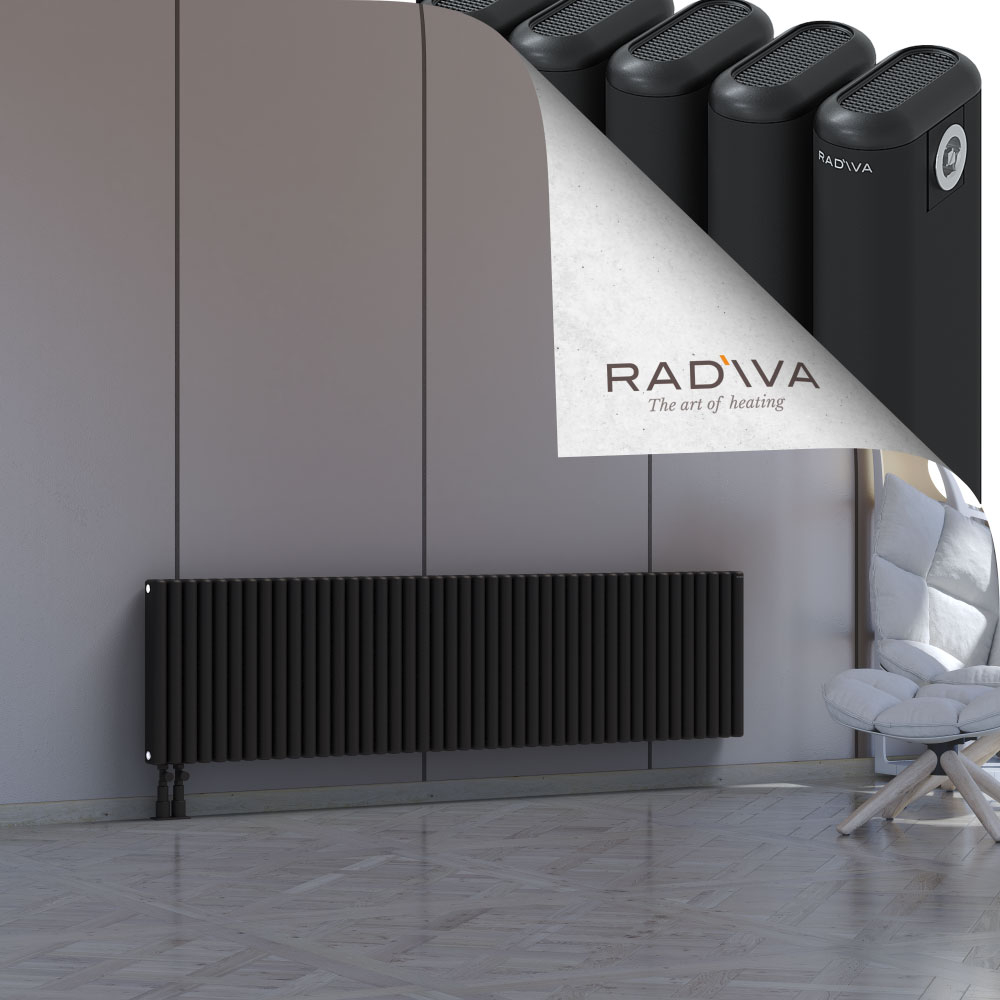 Kotto Aluminium Radiator 500x1931 Black - 3