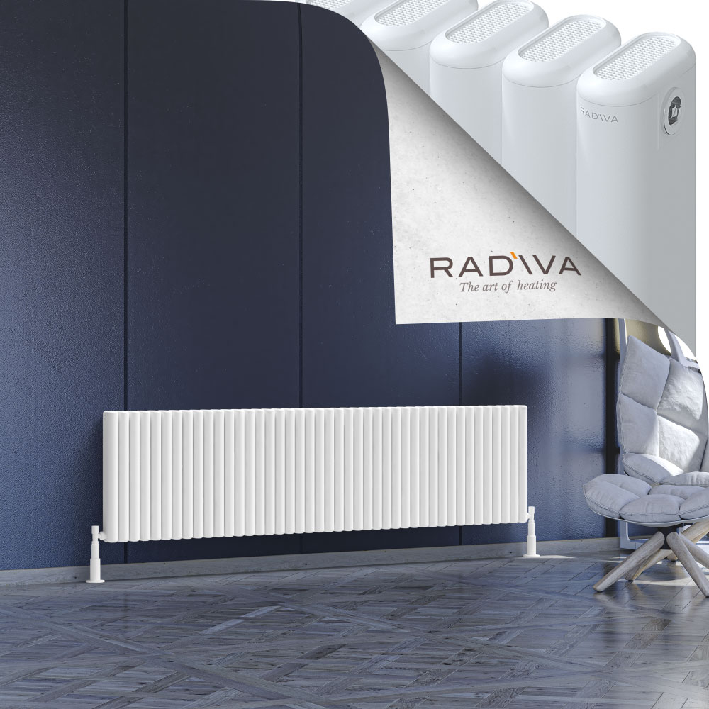 Kotto Aluminium Radiator 500x1931 White - 1