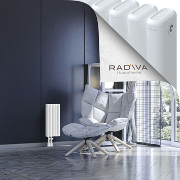 Kotto Aluminium Radiator 500x221 White Bottom Left 50mm