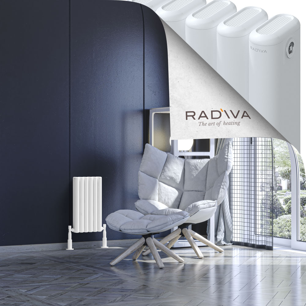 Kotto Aluminium Radiator 500x266 White - 1
