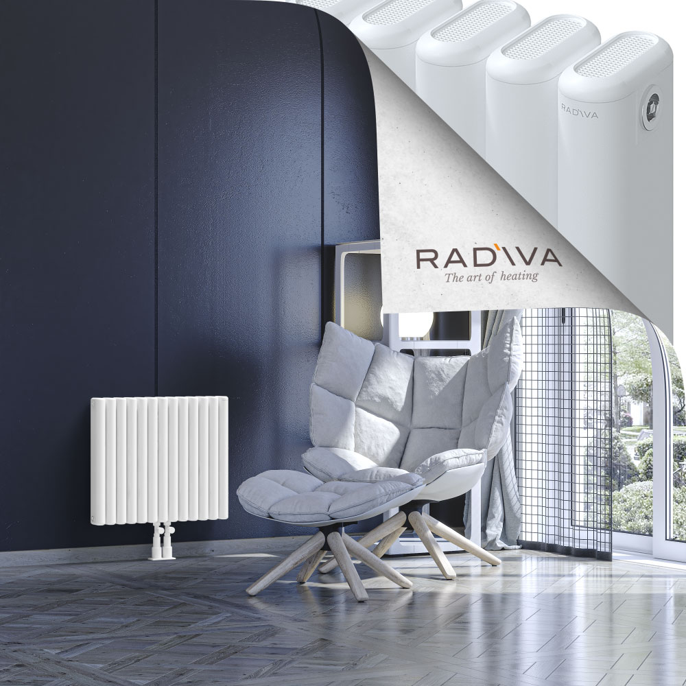 Kotto Aluminium Radiator 500x581 White - 2