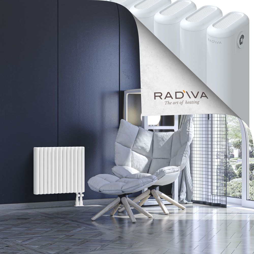 Kotto Aluminium Radiator 500x581 White - 4